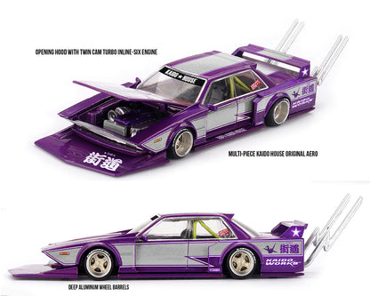 (Preorder) Kaido House x Mini GT 1:64 Kaido Star V1- Purple Silver KHMG247
