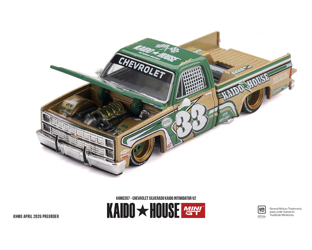 Model truck with 'Kaido House' branding on a white background