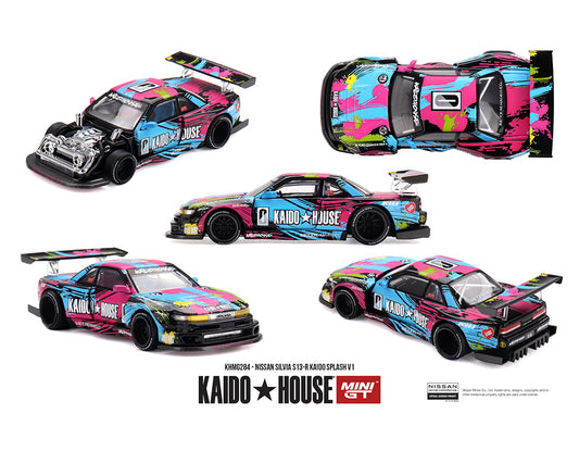 Colorful model car with 'Kaido House' branding on a white background