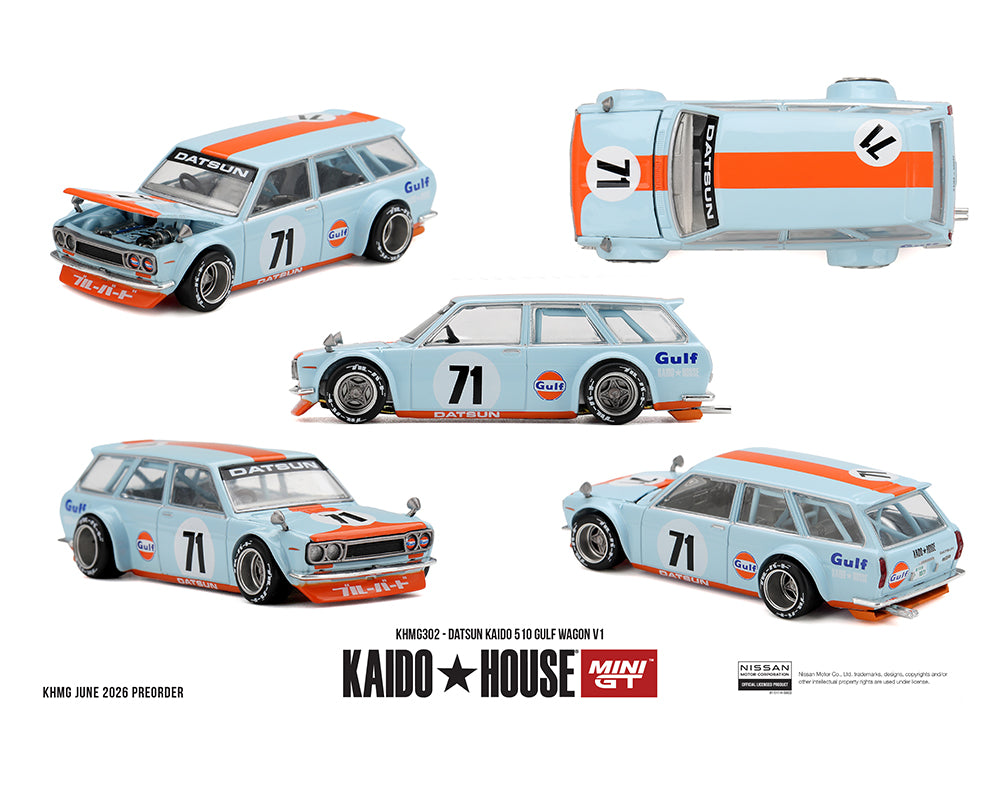 Collection of model cars with 'Kaido House' branding on a white background