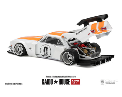 Model car with open hood on a white background, featuring Kaido House branding.