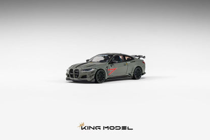 Model car of a sports car on a gray background with 'KING MODEL' branding.