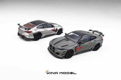 Two model cars on a gray background with 'Kings Model' branding.