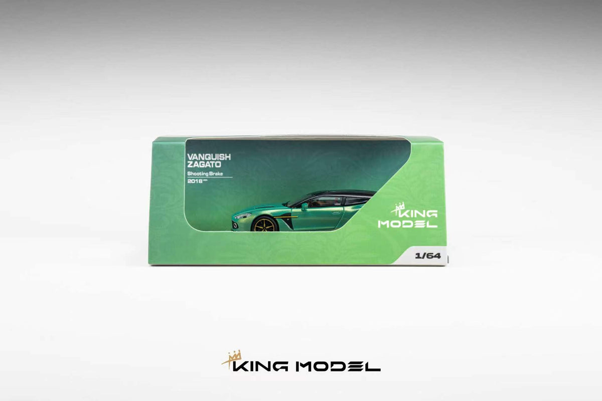 King Model 1:64 Vanquish Zagato Shooting Brake Green/White Limited Edition [2 Colors]
