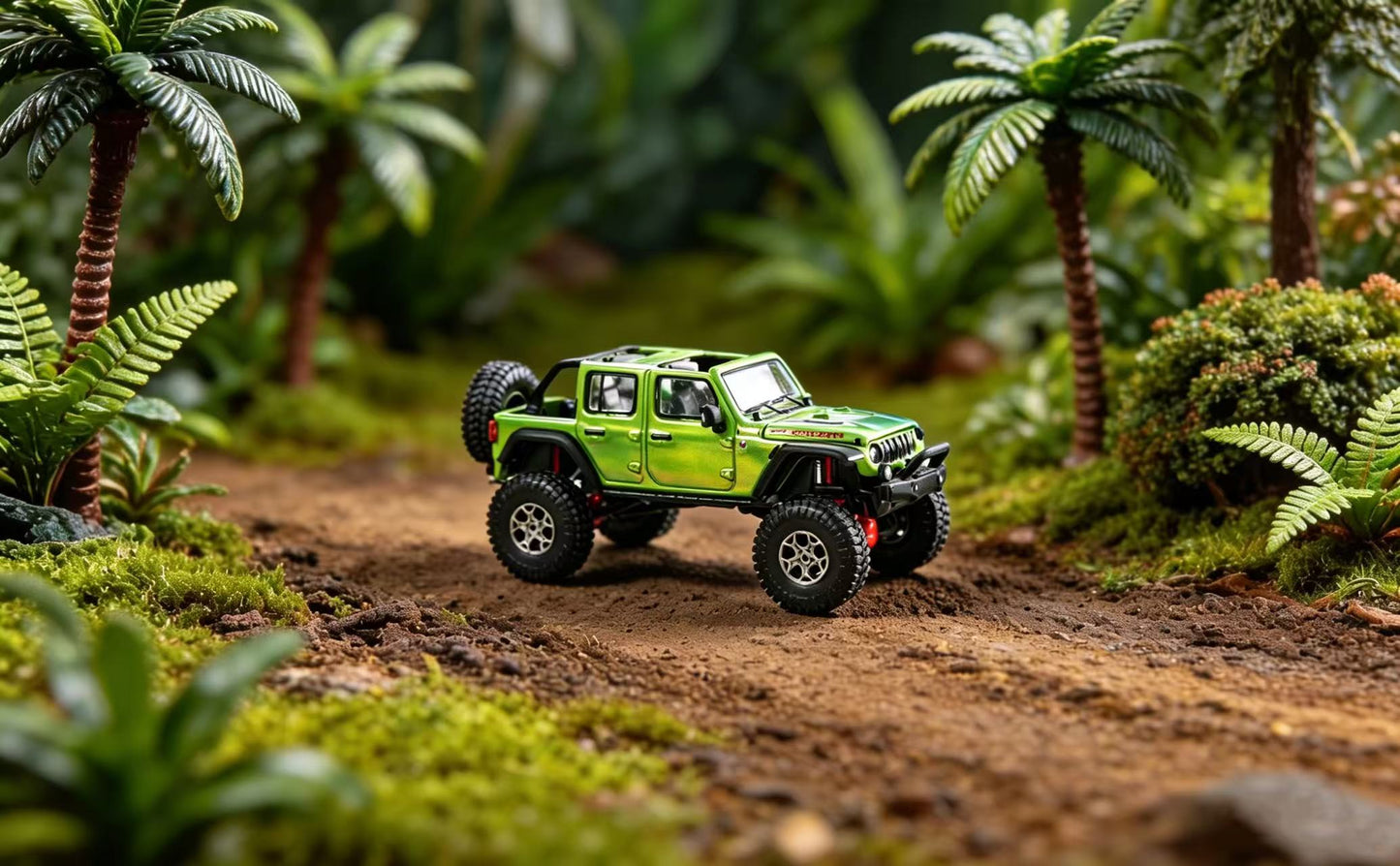 GCD 1:64 Jeep Wrangler - LHD 2024 Green/Black KS-102-648/KS-102-649 [2 Colors]
