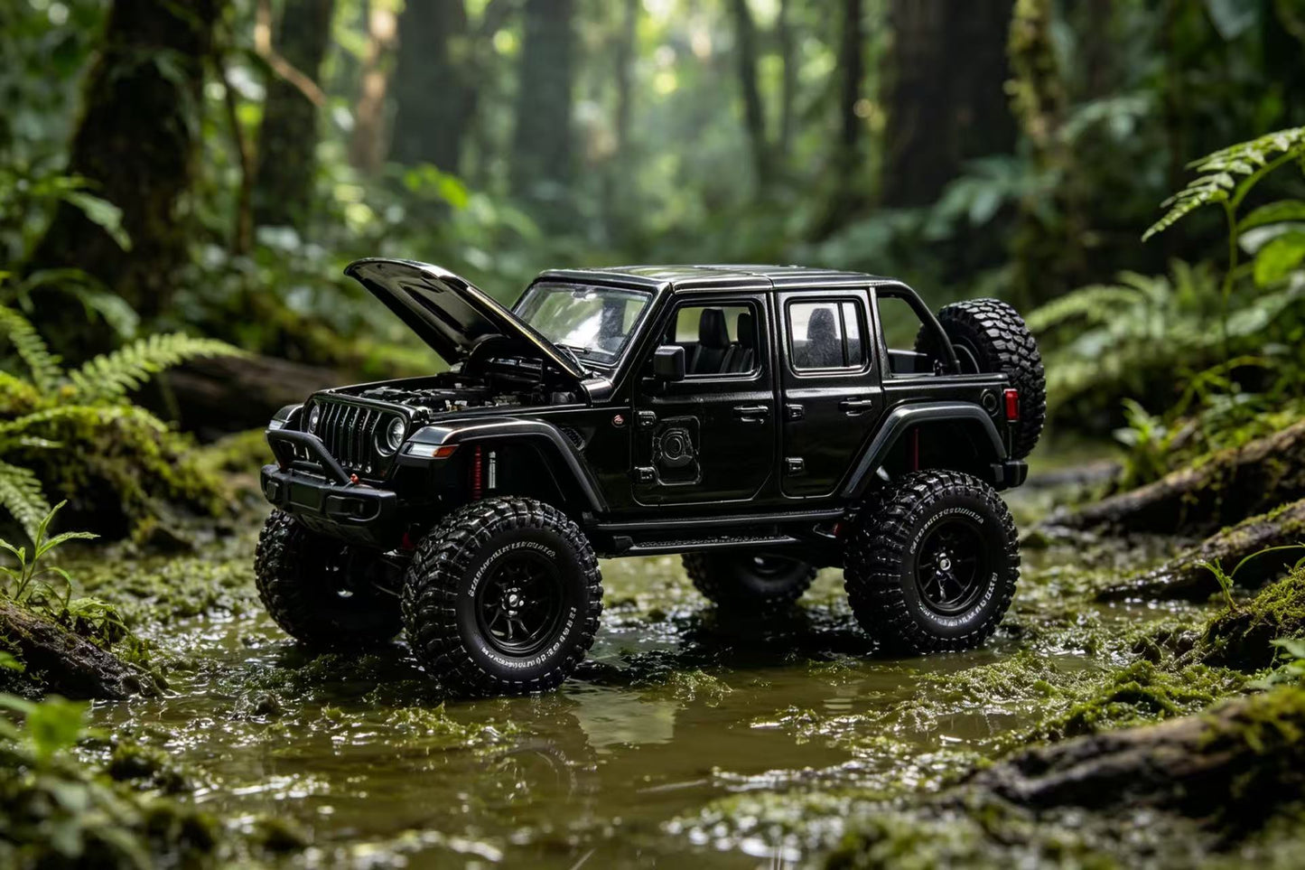 GCD 1:64 Jeep Wrangler - LHD 2024 Green/Black KS-102-648/KS-102-649 [2 Colors]
