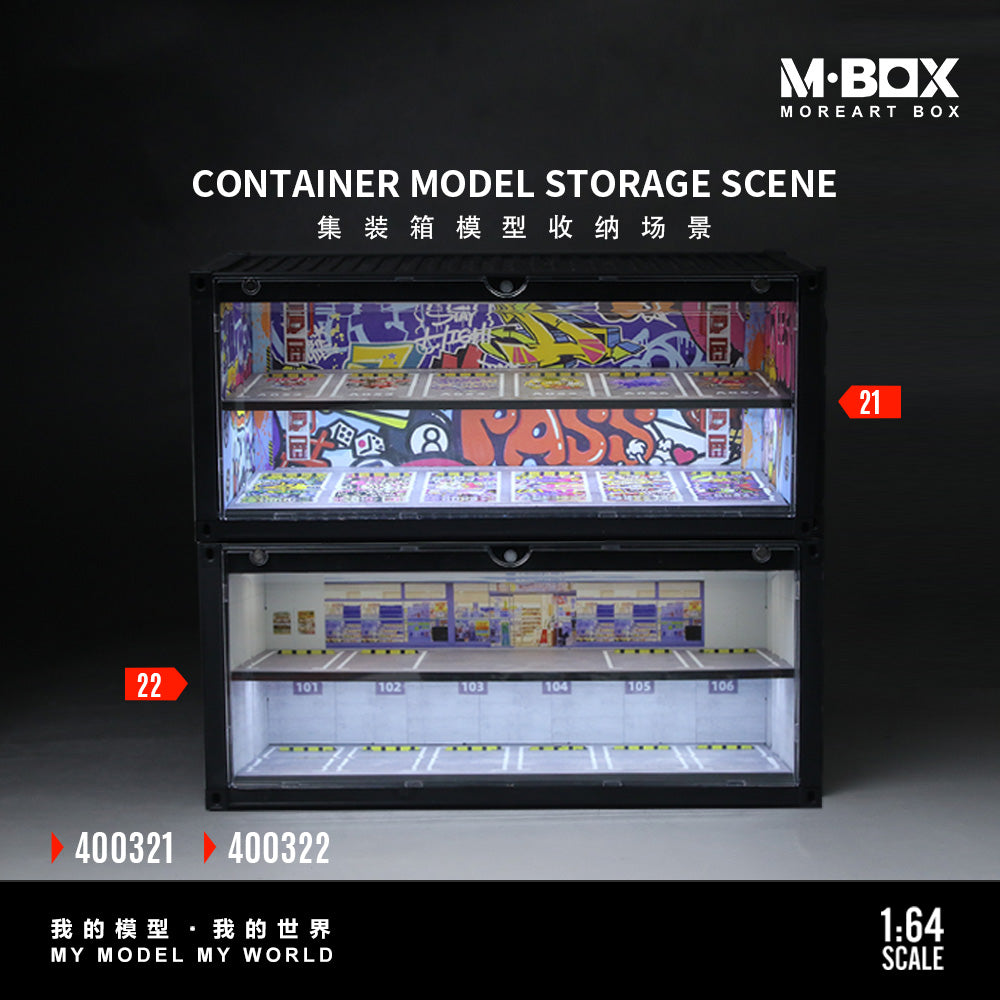 MoreArt 1:64 Container Model Storage Scene MB400321/MB400322 [2