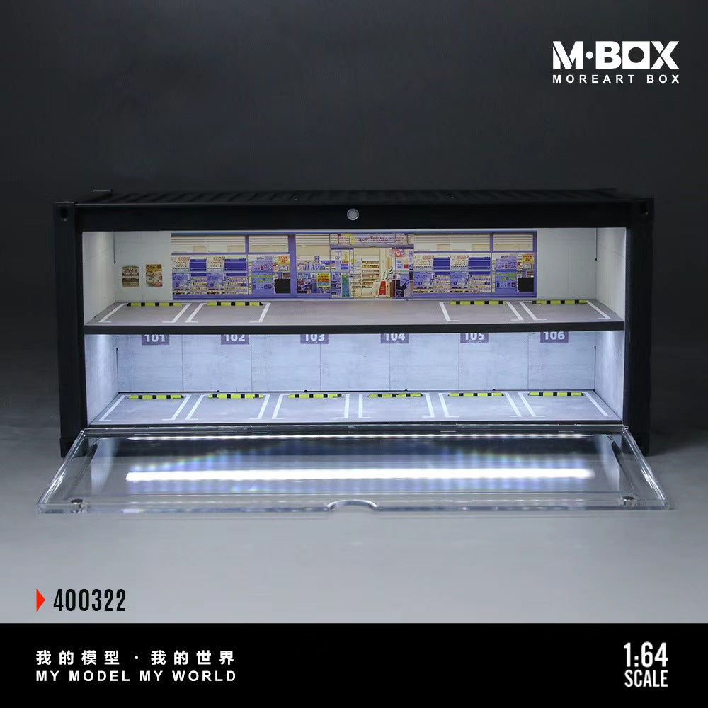 1/64 ガレージ　コンテナ　moreart　ミニカー用　MB400321 MoreArt 1:64 Container Model Storage Scene MB400321/MB400322 [2