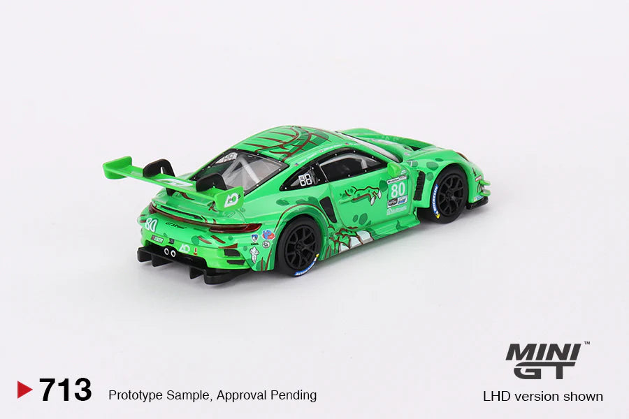 Mini GT 1:64 Porsche 911 GT3 R #80 GTD AO Racing 2023 IMSA Sebring 12 Hrs