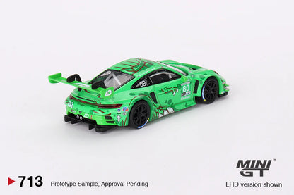 Mini GT 1:64 Porsche 911 GT3 R #80 GTD AO Racing 2023 IMSA Sebring 12 Hrs