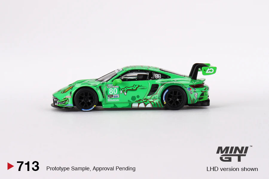 Mini GT 1:64 Porsche 911 GT3 R #80 GTD AO Racing 2023 IMSA Sebring 12 Hrs