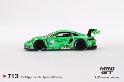 Mini GT 1:64 Porsche 911 GT3 R #80 GTD AO Racing 2023 IMSA Sebring 12 Hrs