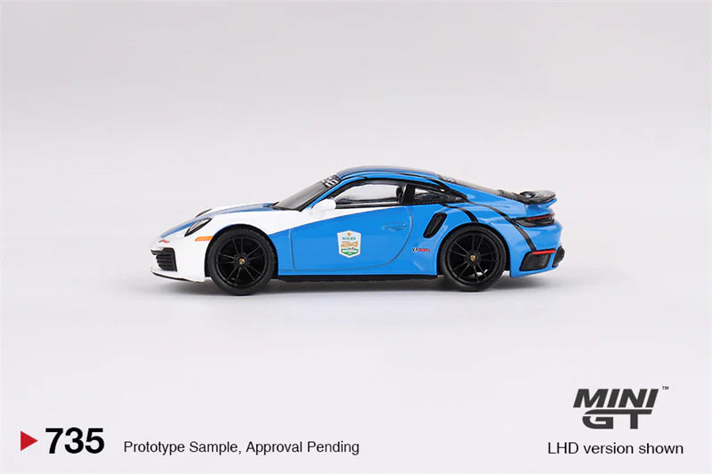 Mini GT 1:64 Porsche 911 Turbo S Safety Car 2023 IMSA Daytona 24 Hours – Blue
