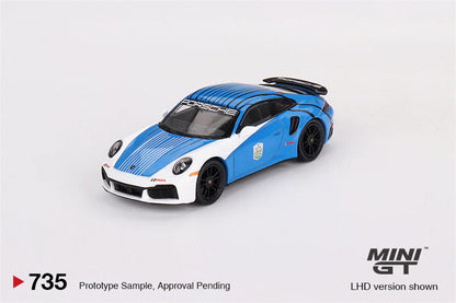 Mini GT 1:64 Porsche 911 Turbo S Safety Car 2023 IMSA Daytona 24 Hours – Blue