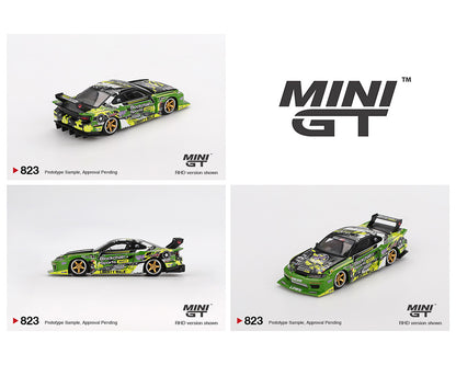 (Preorder) Mini GT 1:64 Nissan LB-Super Silhouette S15 SILVIA #555 V2 2024 – Green – Formula Drift Japan MGT00823-BL