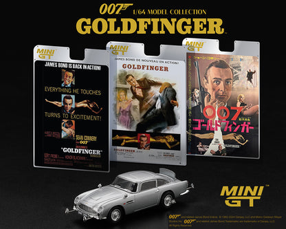 Mini GT 1:64 Aston Martin DB5 James Bond 007 Goldfinger – 3 Languages – Limited Edition