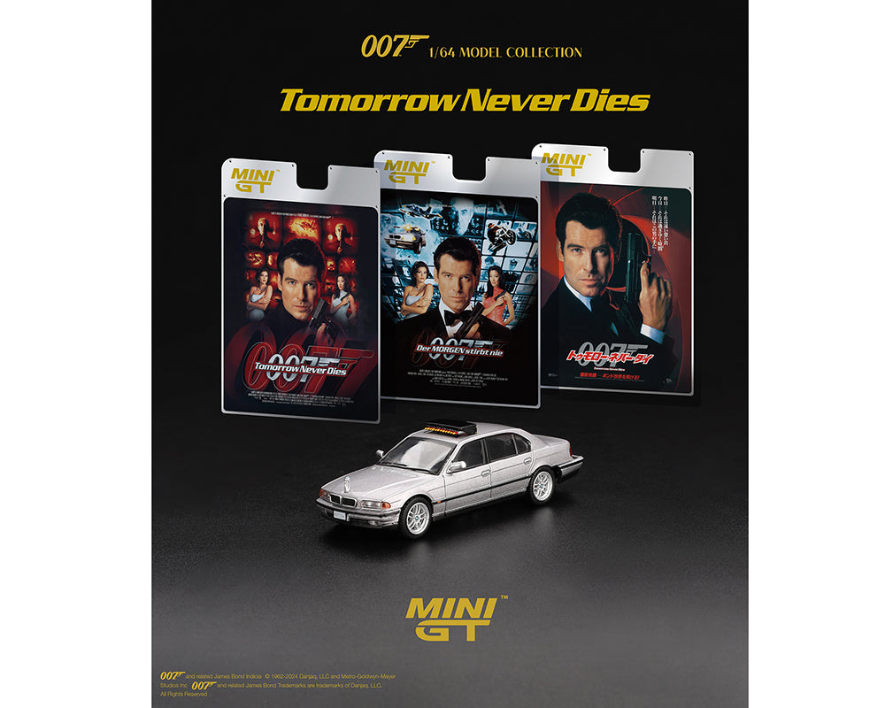 Mini GT 1:64 BMW 750IL James Bond 007 Tomorrow Never Dies – Limited Edition [2 Languages]