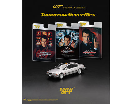 Mini GT 1:64 BMW 750IL James Bond 007 Tomorrow Never Dies – Limited Edition [2 Languages]