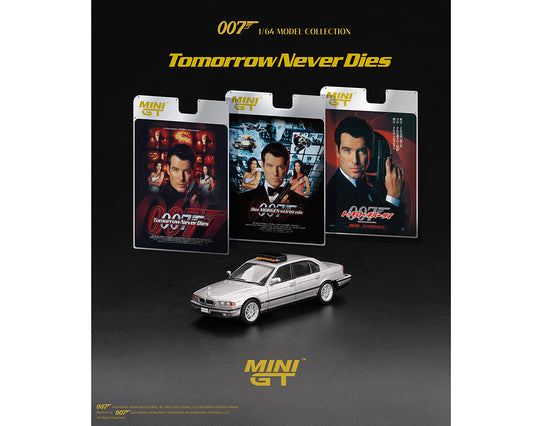 Mini GT 1:64 BMW 750IL James Bond 007 Tomorrow Never Dies – Limited Edition [2 Languages]