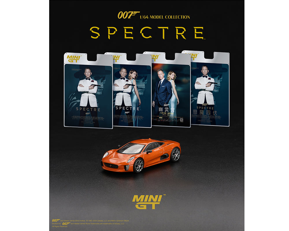 Mini GT 1:64 Jaguar C-X75 James Bond 007 Spectre – Limited Edition [2 Languages]