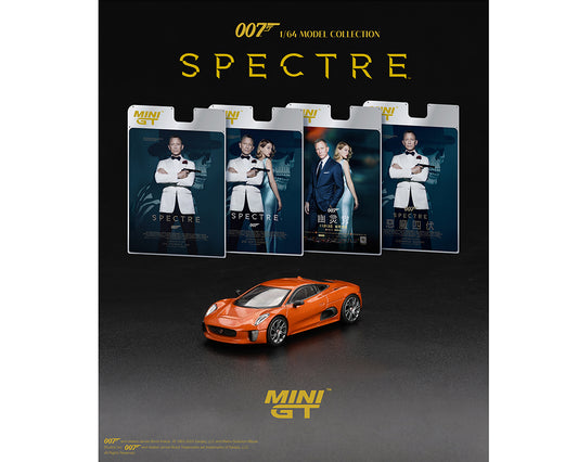 Mini GT 1:64 Jaguar C-X75 James Bond 007 Spectre – Limited Edition [2 Languages]