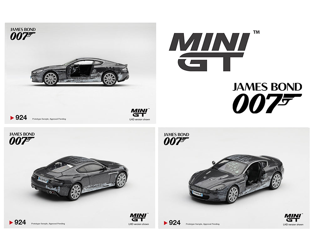 (Preorder) Mini GT 1:64 Aston Martin DBS “Quantum of Solace” Battle Damaged – English Packaging – Limited Edition MGT00924-007E