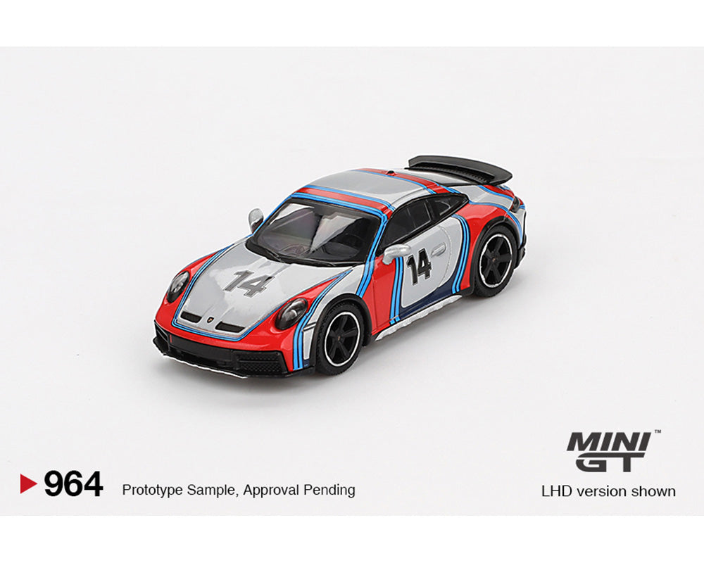 (Coming Soon) Mini GT 1:64 Porsche 911 Dakar “Rally 1974” – Ice Grey Metallic MGT00964-BL