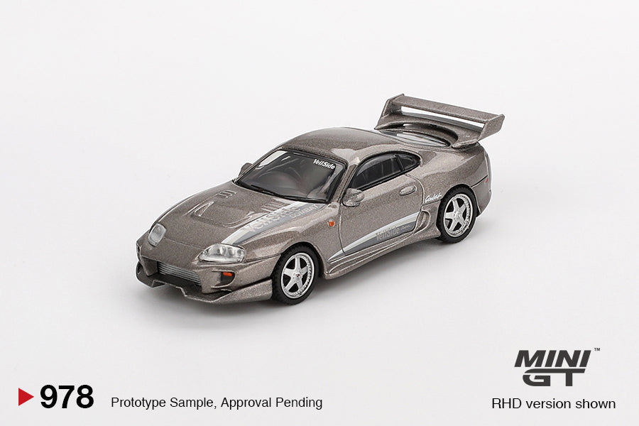 Mini GT 1:64 Toyota Supra VeilSide Combat V-II Combat Grey MGT00978-CH Diecast car for collectible