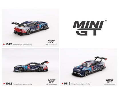 Mini GT 1:64 Ford Mustang GT3 #65 Ford Multimatic Motorsports 2024 IMSA Daytona 24 Hrs MGT01012-BL (Preorder)