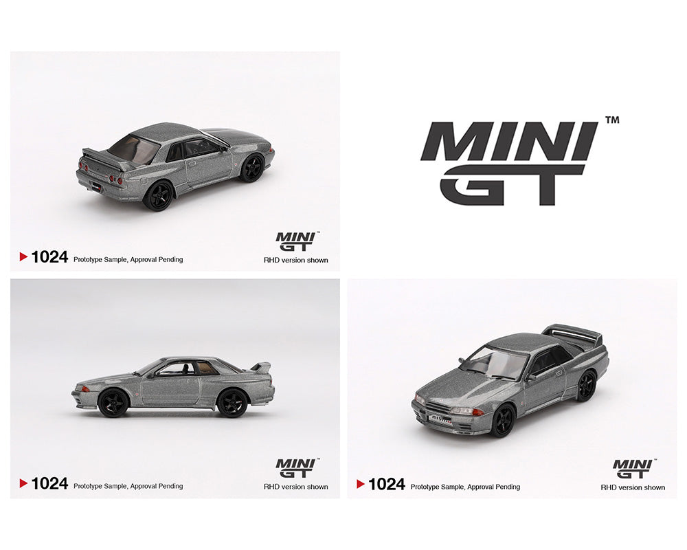 Mini GT 1:64 Nissan Skyline GT-R (NISMO BNR32 CRS Version) – Dark Metal Gray MGT01024-BL (Preorder)