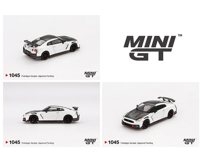 Mini GT 1:64 Nissan GT-R Nismo 2024 – Brilliant White Pearl MGT01045-BL (Preorder)