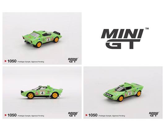 Mini GT 1:64 Lancia Stratos HF #4 1979 Spanish Rally Champion MGT01050-BL (Preorder)