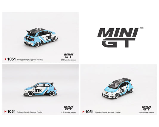 Mini GT 1:64 Abarth 595 LB-WORKS x Abas Works IZTK MGT01051-BL (Preorder)
