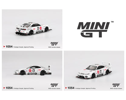 (Preorder) Mini GT 1:64 Nissan LB-Super Silhouette S15 SILVIA ATHLETE – White MGT01054-BL