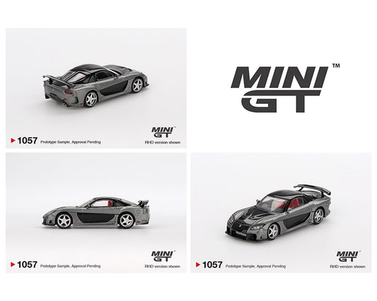 (Preorder) Mini GT 1:64 Mazda RX-7 VeilSide – Fortune Grey MGT01057-BL