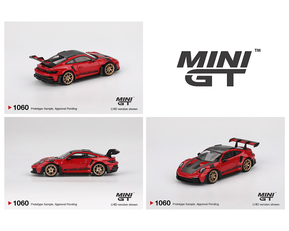 (Preorder) Mini GT 1:64 Porsche 911 (992) GT3 RS Weissach Package – Guards Red MGT01060-BL