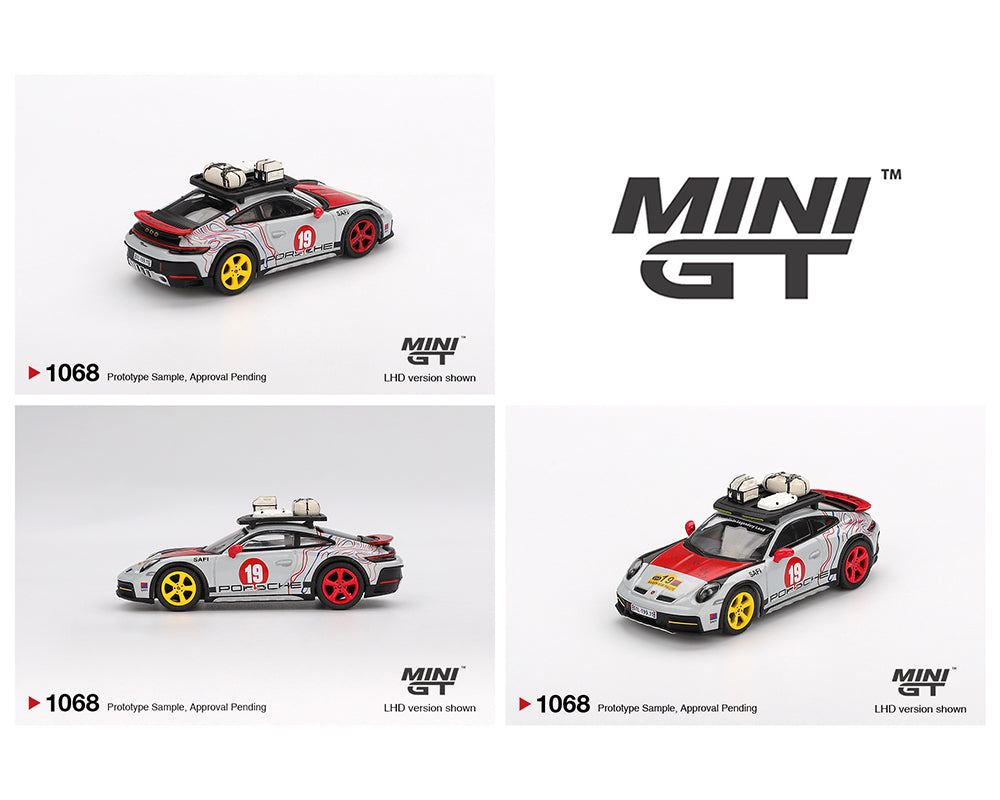 (Preorder) Mini GT 1:64 Porsche 911 Dakar “Mr. Darkar”- Silver MGT01068-BL