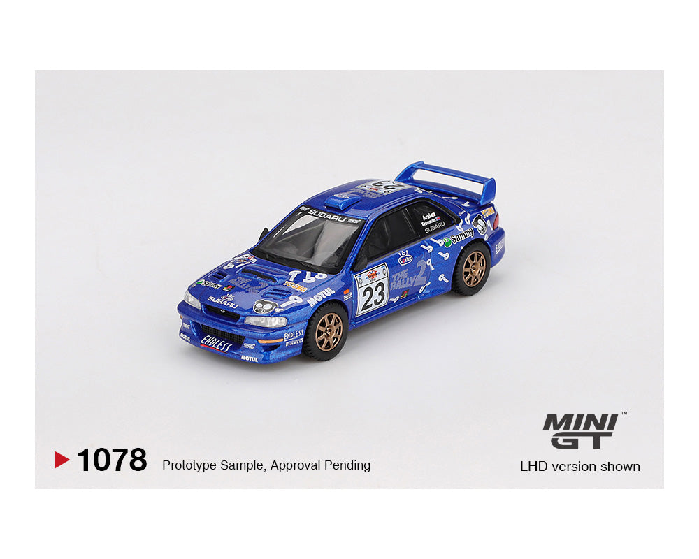 (Preorder) Mini GT 1:64 Subaru Impreza WRC99 #23 2000 Acropolis Rally MGT01078-BL