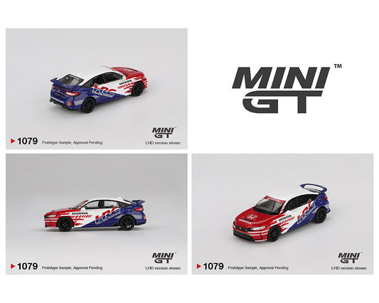 (Preorder) Mini GT 1:64 Honda Civic TYPE R 2024 Pace Car HRC MGT01079-BL