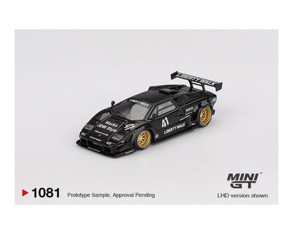 (Preorder) Mini GT 1:64 Lamborghini Countach LB-WORKS – Black MGT01081-BL