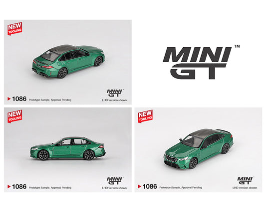 (Preorder) Mini GT 1:64 BMW M5 (G90) Isle of Man – Green Metallic MGT01086-BL