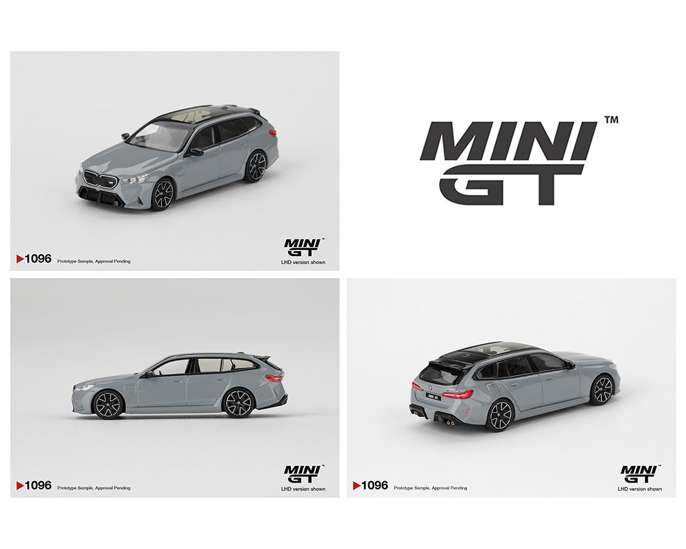 Collage of model cars with 'MINI GT' branding on a white background