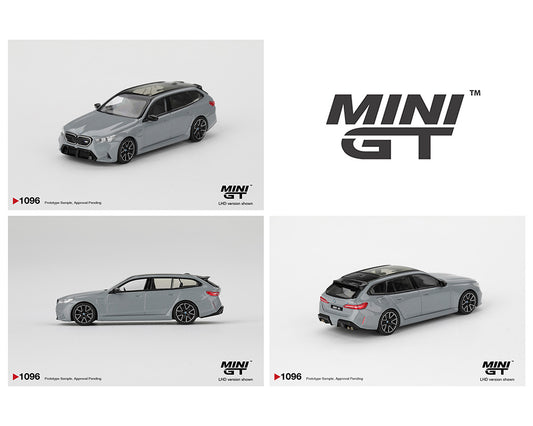 Collage of model cars with 'MINI GT' branding on a white background