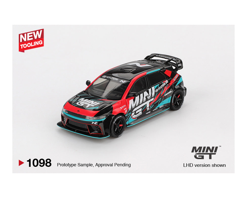 (Preorder) Mini GT 1:64 Hyundai Ioniq 5N MINI GT RS-01T 2025 Tokyo Auto Salon- Black MGT01098-BL