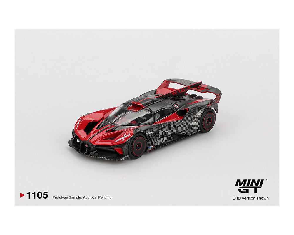 (Preorder) Mini GT 1:64 Bugatti Bolide – Red MGT01105-BL