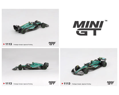 (Preorder) Mini GT 1:64 Aston Martin AMR24 #14 Fernando Alonso 2024 F1 2024 Canadian GP MGT01113-BL