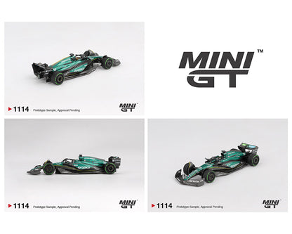 (Preorder) Mini GT 1:64 Aston Martin AMR24 #18 Lance Stroll 2024 F1 2024 Canadian GP MGT01114-BL