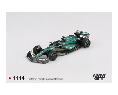 (Preorder) Mini GT 1:64 Aston Martin AMR24 #18 Lance Stroll 2024 F1 2024 Canadian GP MGT01114-BL