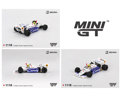 (Preorder) Mini GT 1:64 Toleman TG184 #19 Ayrton Senna 1984 Monaco Grand Prix 2nd Place MGT01118-BL