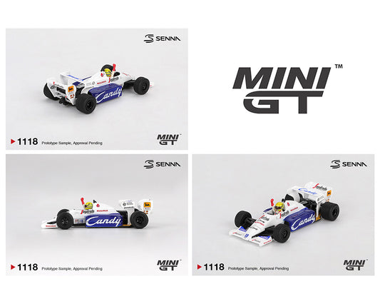 (Preorder) Mini GT 1:64 Toleman TG184 #19 Ayrton Senna 1984 Monaco Grand Prix 2nd Place MGT01118-BL
